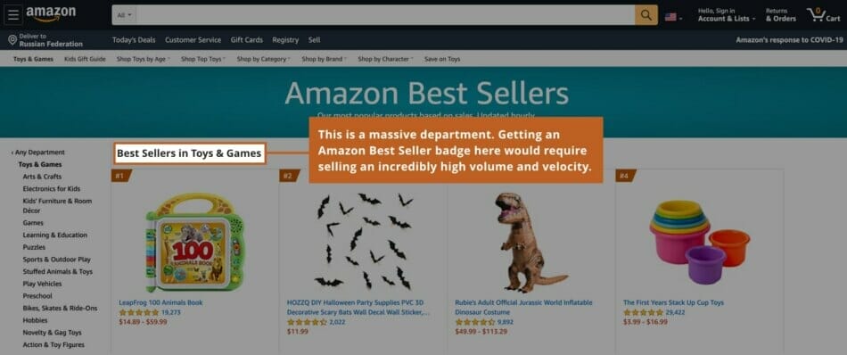 how to find best sellers on amazon