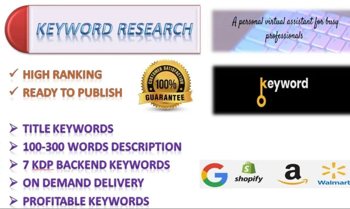 Backend Keyword Research for Amazon