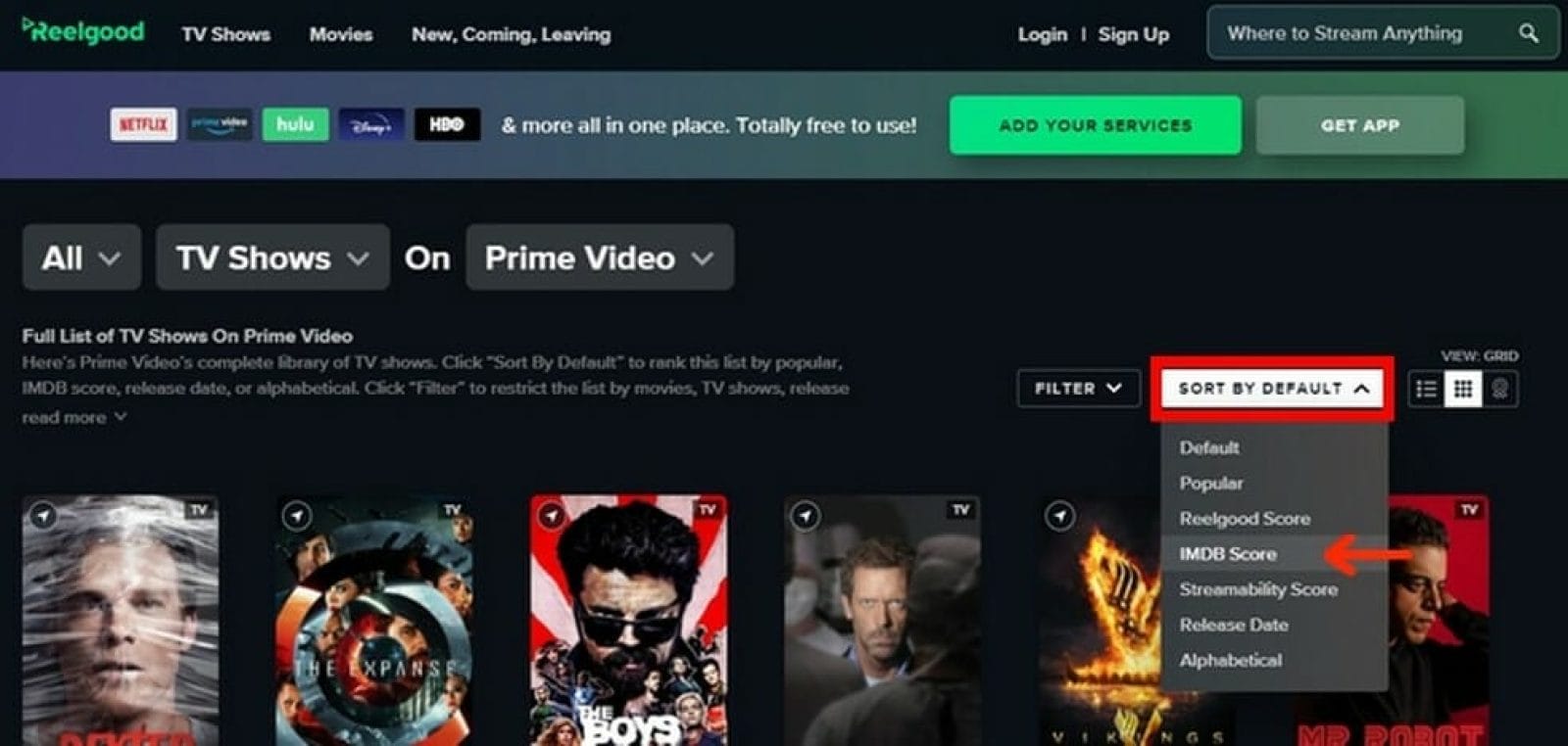 How to Rank Movies and TV Shows on Amazon Prime