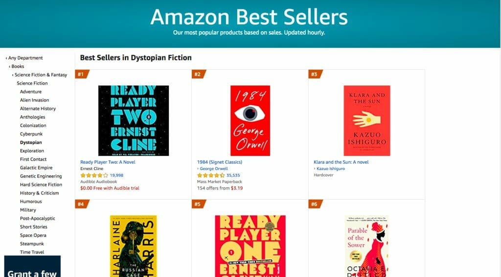 amazon book sales rank